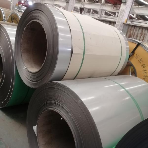 1000 - 2000mm Cold Rolled Stainless Steel Coil 2B BA With Slit Edge