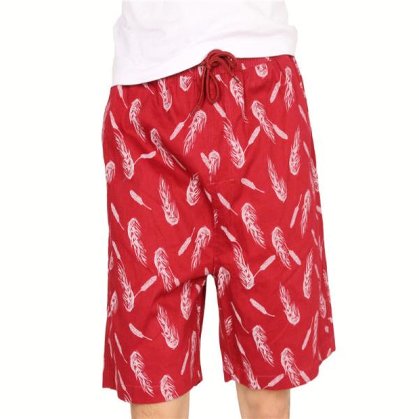 100% Cotton Mens Printed Cotton Shorts Floral Cotton Shorts