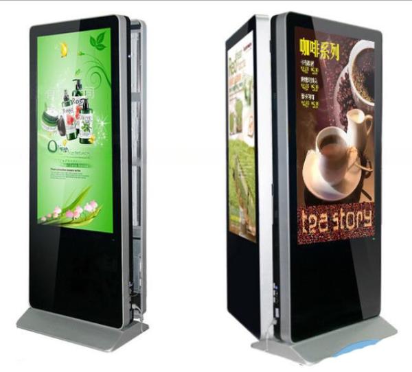 55 Floor Standing LCD Advertising Display Double Sided Kiosk OEM ODM