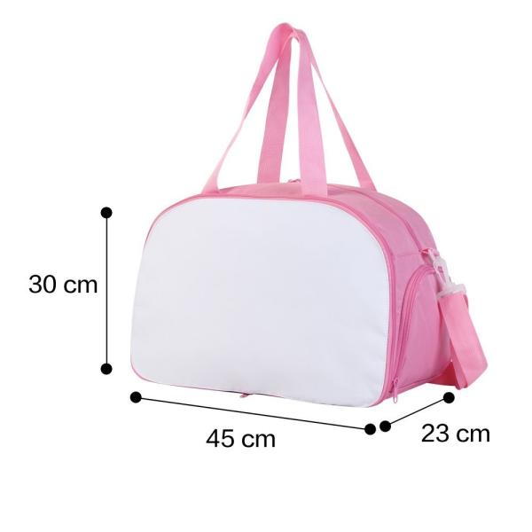 Bolsa de gimnasia de sublimación en blanco personalizada Bolsa de viaje para la impresión de fotos de sublimación