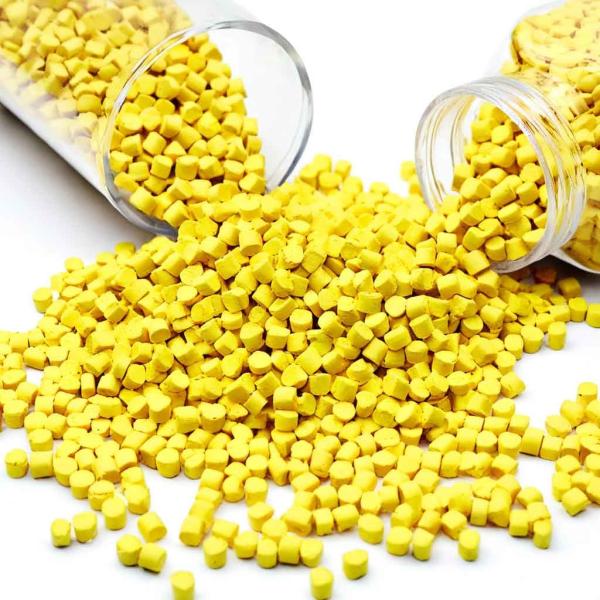 Antiblock EVA Foaming Agent Masterbatch Yellow Color For Cosmetic Bottle Molding