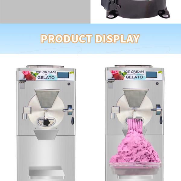 Commercial Batch Frozen Vertical Ice Cream Machine Frozen Catering Event Ice Cream Machine for Sale Brazilian Acai Freezer