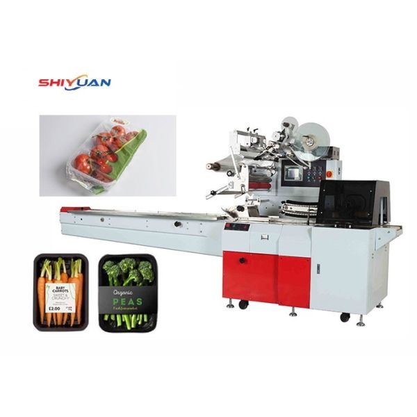 Instant Noodles Vegetables Horizontal Packaging Machine For Biscuit Bread