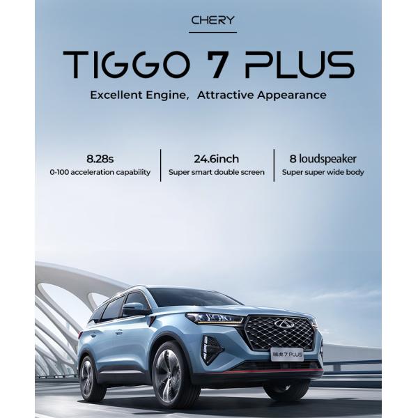 Panoramic Sunroof Chery Tiggo 7 Plus Second Hand Vehicle 4 Door 5 Seat