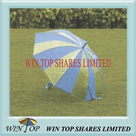 Auto Straight Poe Umbrella with 2 Color Alternating (WTP020)