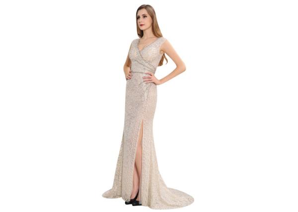 Sexy Side Slit Fashion Ladies Skirt Sleeveless Evening Dress Mermaid Dress For Women