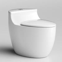 Salle de bains en céramique siphonic en une pièce Toilette Commode Ronde Bouteille d'eau en forme d'oeuf