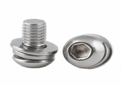 M6 M8 Aço inoxidável SS 304 Hexagon Hex Socket Button Head Screw Assembled With Washer