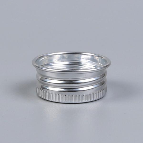Aluminium Shiny Silver Disc Top Caps 20/410 For Food Skin Personal Care