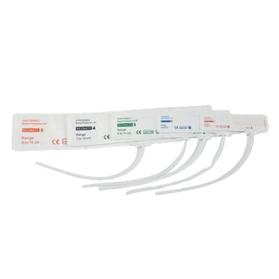 Os punhos descartáveis da pressão sanguínea NIBP medem o único tubo do Neonate #1-#5