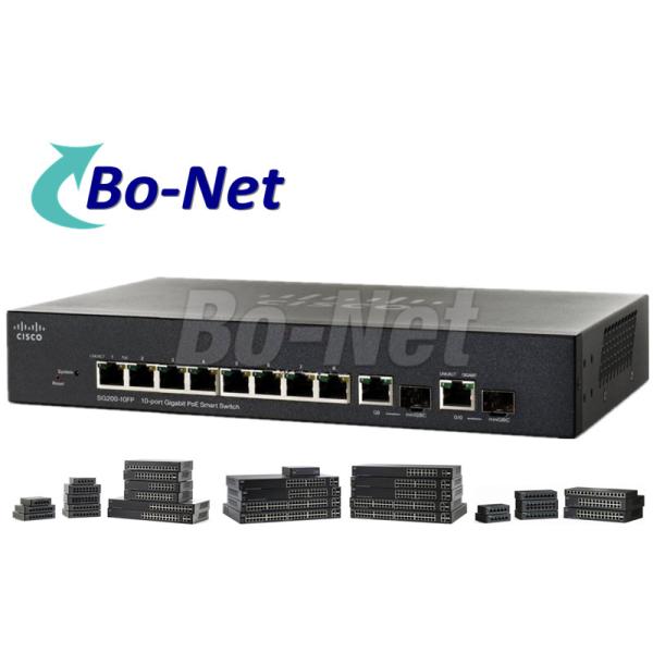 200 Series Gigabit Smart Cisco POE Switch With 62W Power Budget 10 Port
