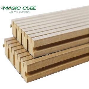 28-4 Painéis de madeira de MDF de melamina ranhurada para isolamento sonoro