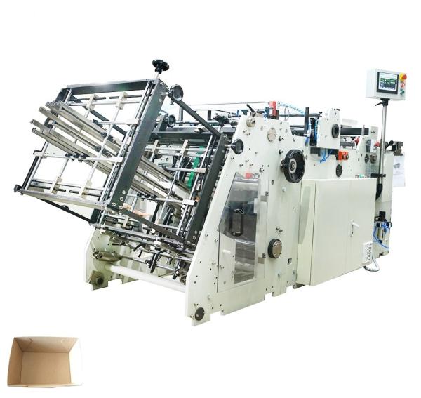 Ecoo 8w máquina de fazer caixas de papel máquina de erguer cartões de fast food