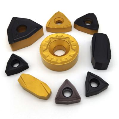 Carbide Peeling Inserts Tungsten Carbide Inserts for Prevents Edge Chipping In Interrupted Cuts Black/Yellow