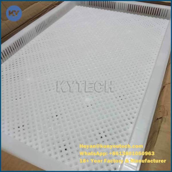 Softgel capsule la couleur adaptée aux besoins du client par incidence à hautes températures de séchage en plastique de plateaux