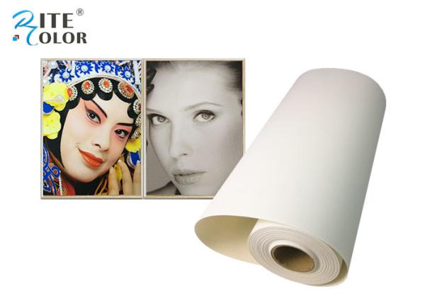 Ink Jet Matt Polyester Canvas Rolls 260gsm 300d * 600d Density For Printing