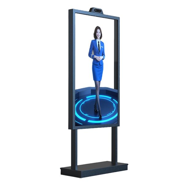55 Inch Vertical Stand-Alone Transparent OLED Display for Retail Stores, Elevator Wayfinding & Indoor Digital Signage