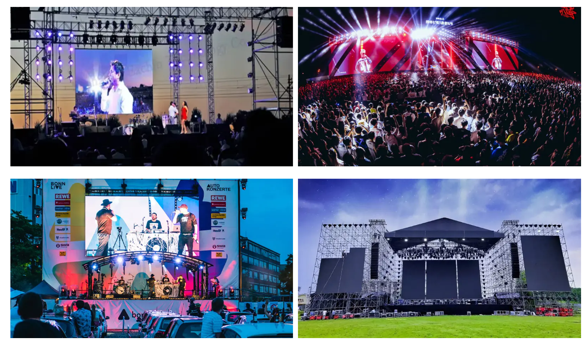 Seamless HD Backup Led Video Wall Display Screen Rental P2.97 P4.81