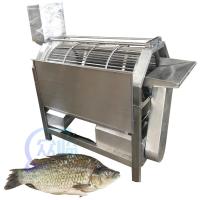 Máquinas e equipamentos de plantas de processamento de frutos do mar para remover as escamas de peixe de forma eficiente tilapia Descalerador de peixe tipo tambor rotativo