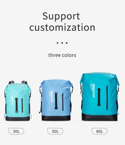 Mochila esportiva de pvc para desporto ao ar livre mochila de caminhada à prova d'água 30L mochila de caminhada multifuncional para acampamento