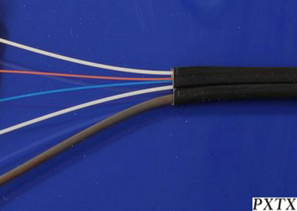 Outdoor Fiber FTTH Aerial Drop Cable G.657A1 Black LSZH with Messenger Wire