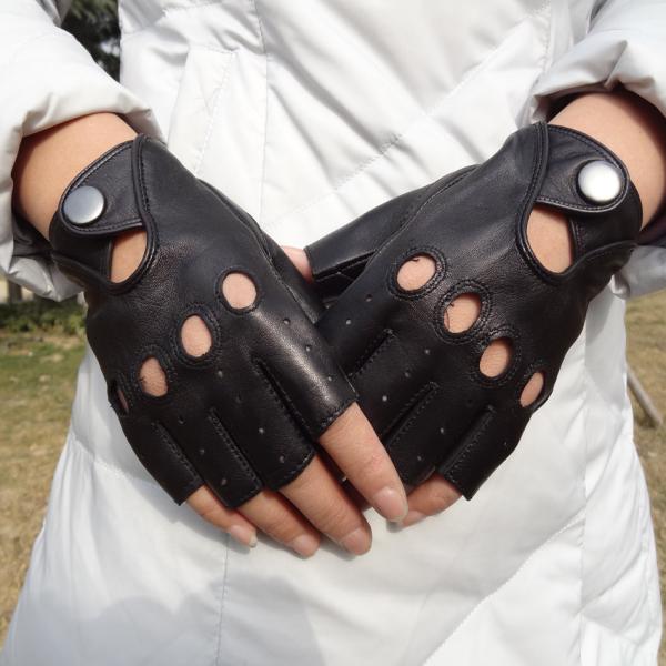 Manufacturer customized leather gloves with hole