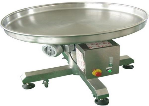 Stainless Steel Food Packing Machine Disc Feeding Table For Pouch Package
