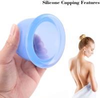 Copos colocando 1.8/2.4/3/3.9inches da anti massagem do silicone do vácuo do óleo das celulites