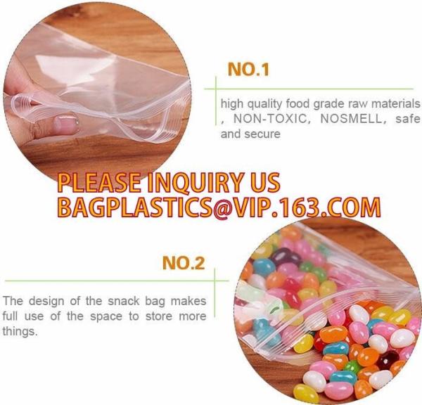 Christmas Snowman Gift Plastic k Bag, LDPE resealable reusable freezer k slider bags/reusable food packaging
