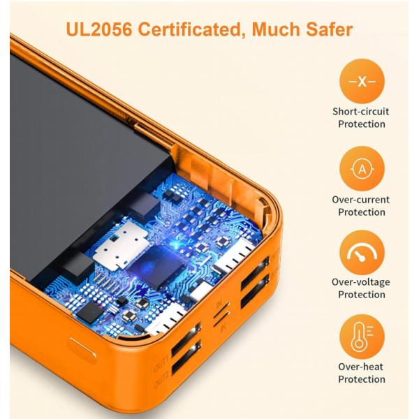 Беспроводный портативный солнечный аккумулятор зарядное устройство для телефона 50000mAh мощность