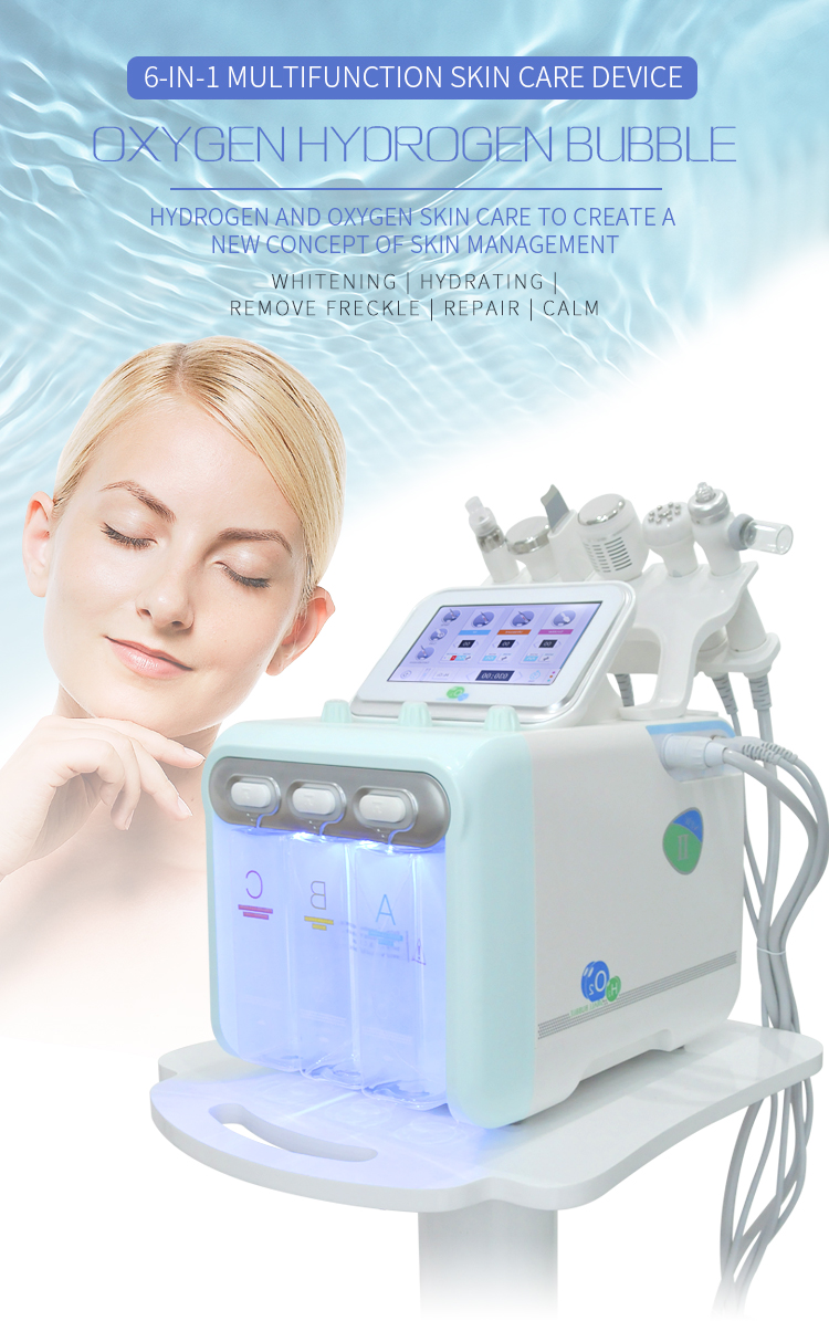 2 Generation 6-in-1 Bubble Facial Cleaning Machine Multi-functional Facial Cleaning Care Instrument for Commercial and Home Use.