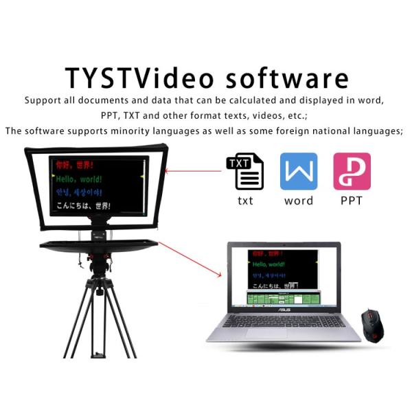 2 мм стеклянная рамка Teleprompter Kit для 24-дюймовой студии вещания и 10-30 футов расстояние