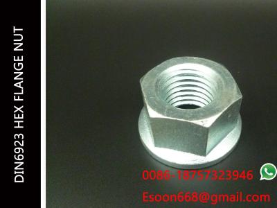 DIN6923 Hex Flange Nuts M20-2.5 Grade 8.8 Plain Flange nut JIS1190