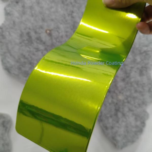 Golden Green Illusion Chrome Polyester Powder Coating Auto Paint for Eletrostaic Thermoset Powder Coating