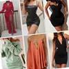 Wholesale Apparel Stock Summer Women T-shirt Womens sweater dress casual dress