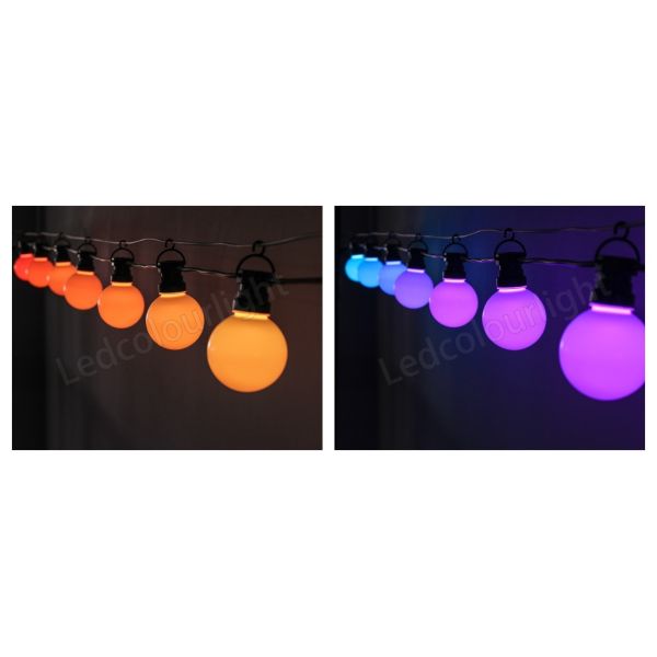 360 Degree 80mm DMX Bulb Light RGB RGBW Festoon LED Pixel String Light