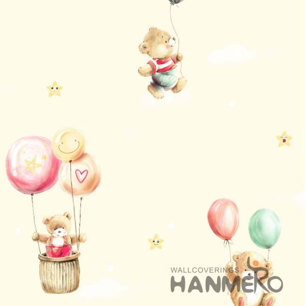 Chinese Wallcovering Wholesaler Cartoon Design PVC Wallpaper Kids Bedroom Decor