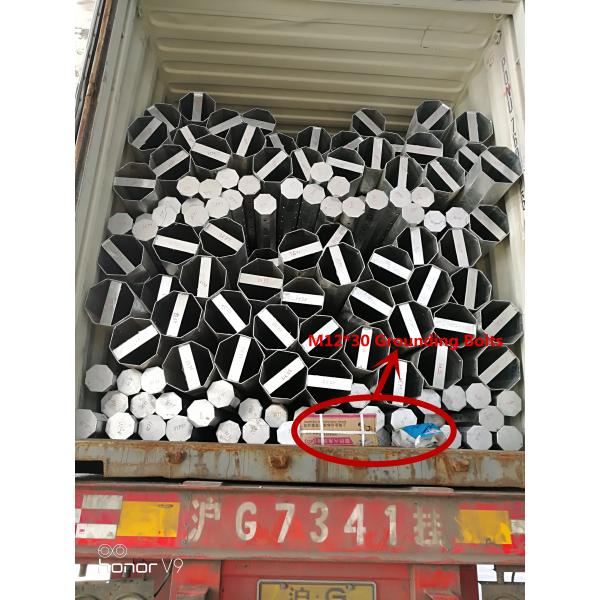 35FT 3mm Thick Q345 500kgf Load Galvanized Octagonal Steel Pole