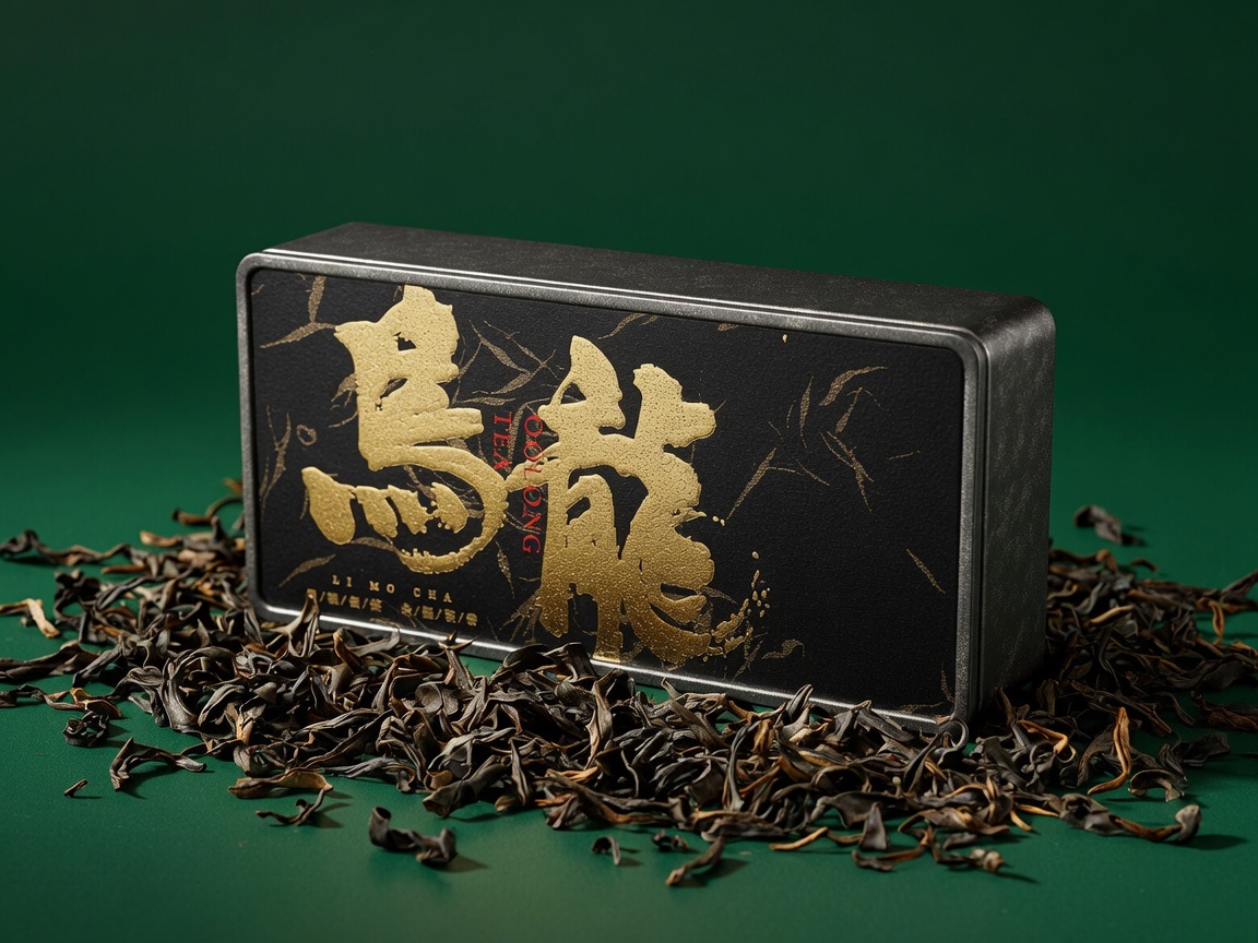 Dadi Weiye Customizable Elegant Metal Tea Tin Gold Foil Oolong Design Gift Packaging Cookie Candy Chocolate
