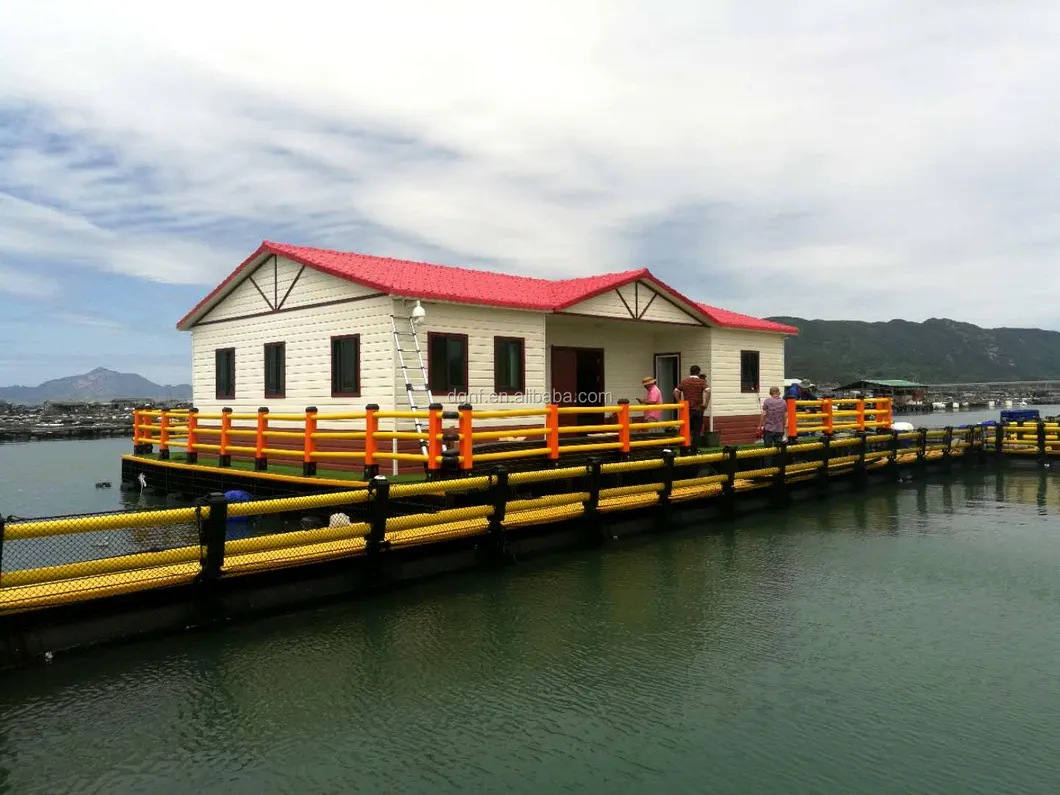 HDPE floating fish cage is designed for aquaculture and recreational fishing