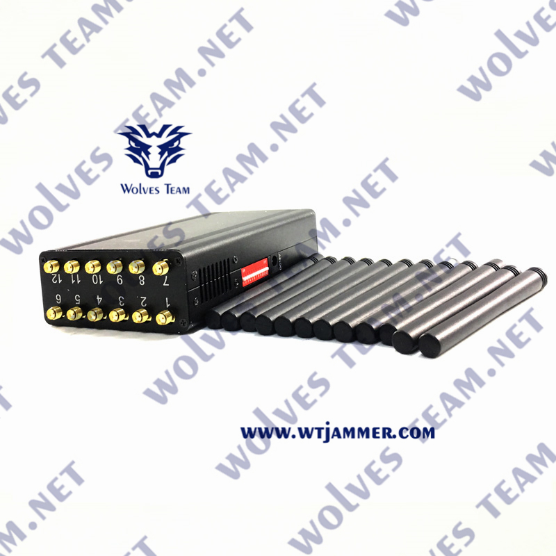 Блокатор 12 Gps антенн Handheld для VHF GPS Lojack UHF 3G 4G 5G WiFi