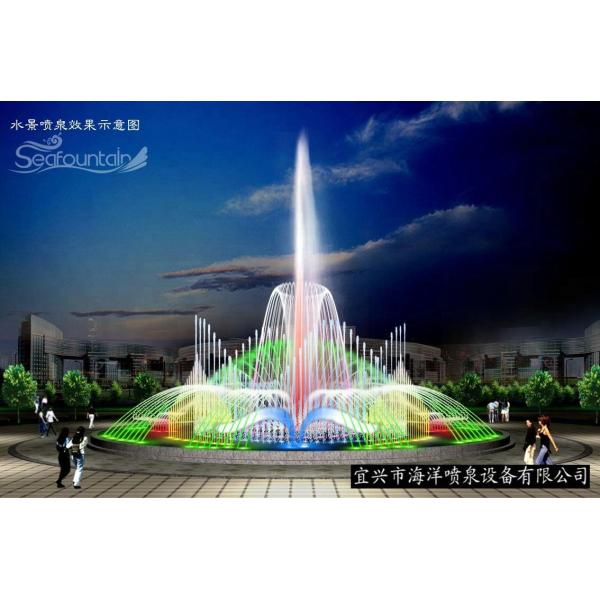 Каменные садовые изделия высокий спрей танцевальный фонтан для наружного публичного отображения