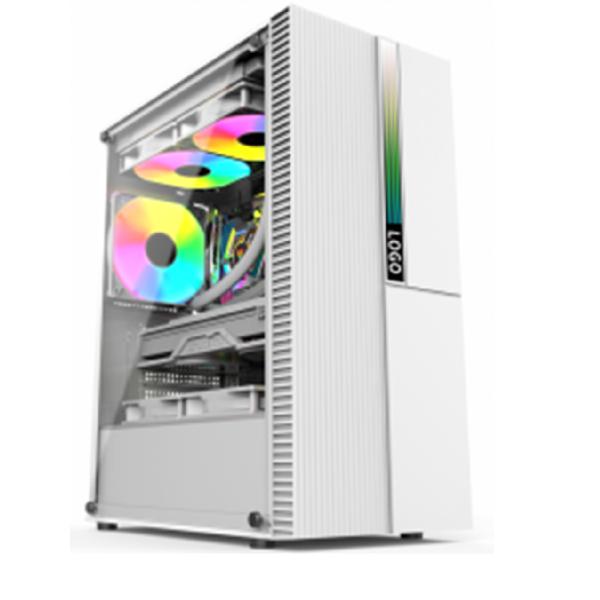 ATX RGB LED Gaming Computer Case with Tempered Glass Panel