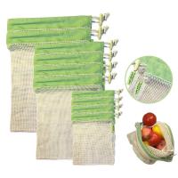 Bpa 18x12 biodegradável livre” algodão orgânico Mesh Bag