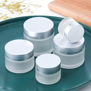 Bouteille cosmétique en verre transparent de 120 ml enduit d'électrode UV pour