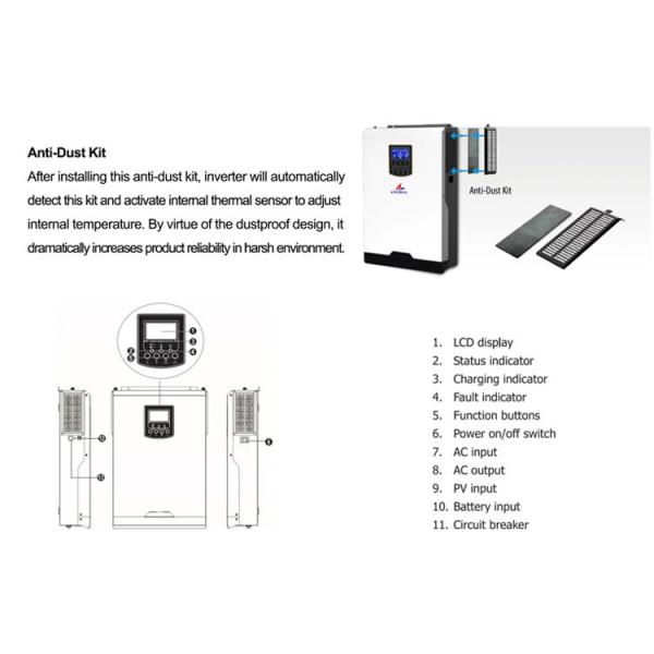 ROHS С AC 5kw 10kw 15kw 20kw 30kw DC инвертора решетки солнечного
