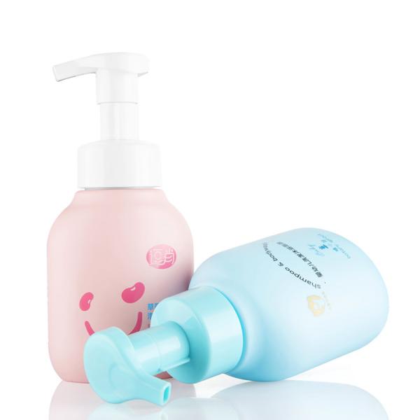 Garrafa facial de formação de espuma 300ML do limpador do revestimento plástico do toque macio para crianças