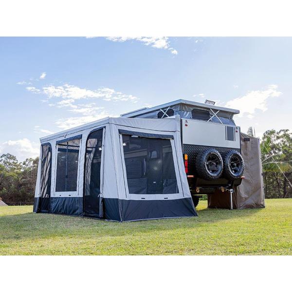 Petites remorques de voyage légères récréatives remorque de camping-car pour 4 personnes multifonctionnelle