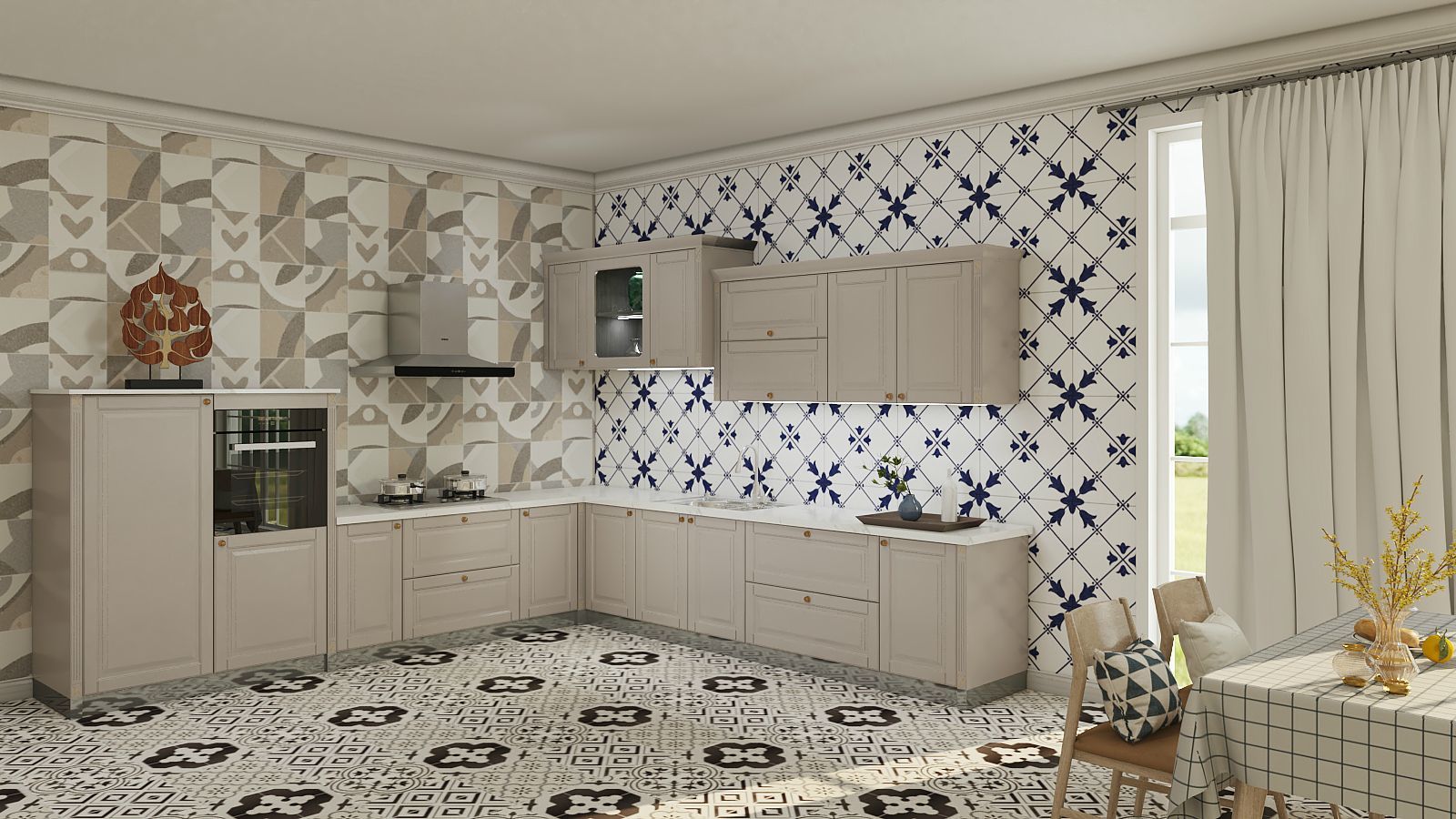 201 Stainless Steel Kitchen Wall Cabinets Louvre Series With Soft Closing Hinges