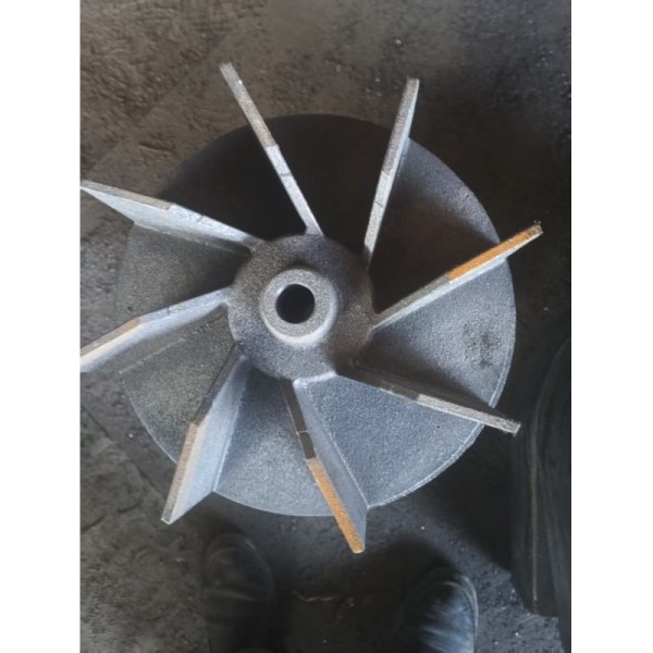Wear Resistant Cast Iron Impeller Casting with Uniform Texture and Compact Internal Structure for Pumps and Fans